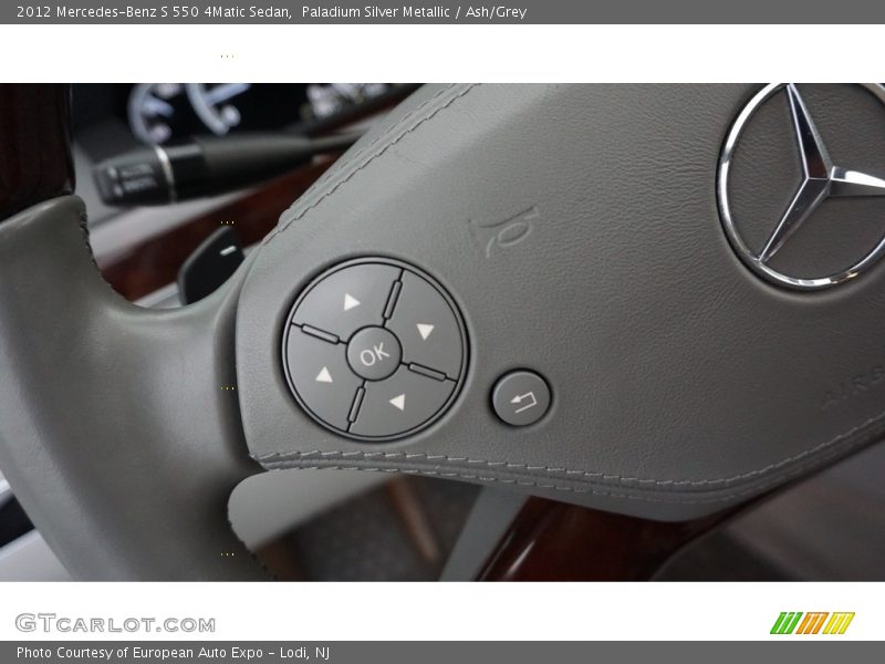 Paladium Silver Metallic / Ash/Grey 2012 Mercedes-Benz S 550 4Matic Sedan