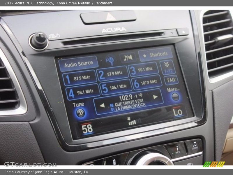 Kona Coffee Metallic / Parchment 2017 Acura RDX Technology