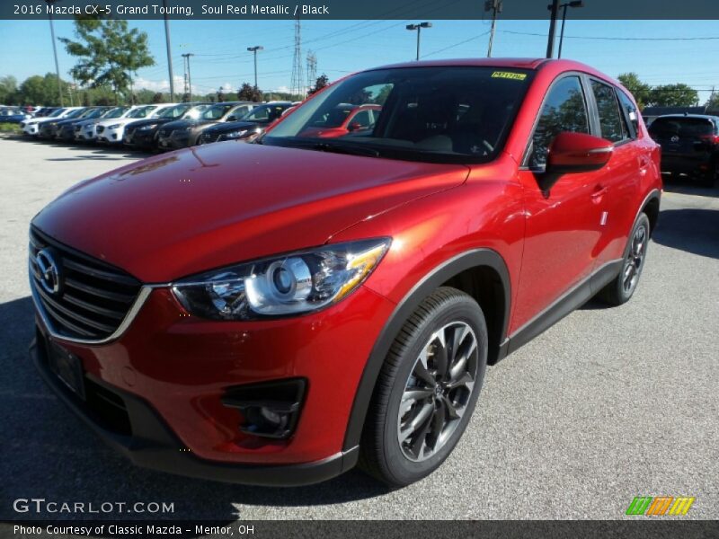 Soul Red Metallic / Black 2016 Mazda CX-5 Grand Touring