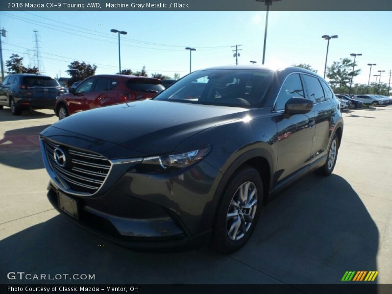 Machine Gray Metallic / Black 2016 Mazda CX-9 Touring AWD