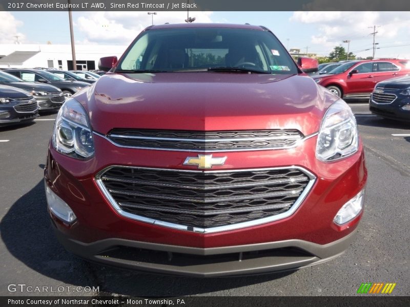 Siren Red Tintcoat / Jet Black 2017 Chevrolet Equinox LT AWD