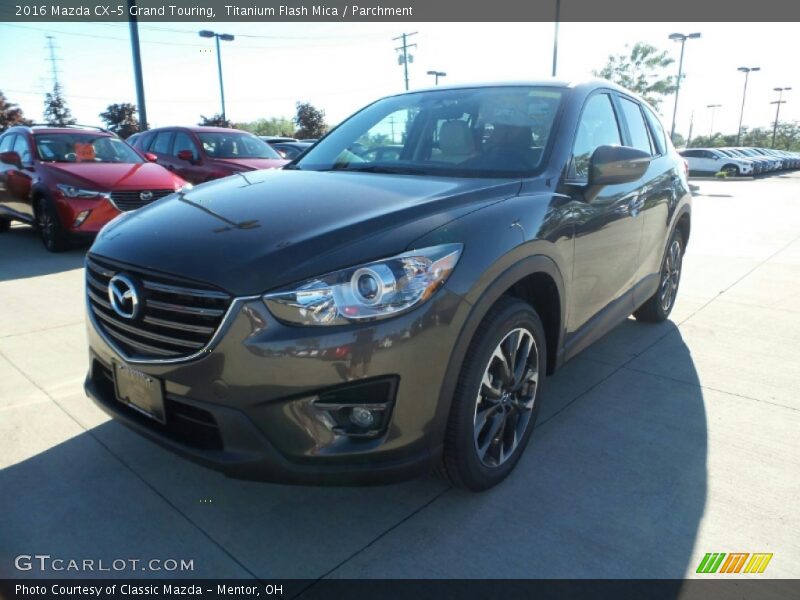 Titanium Flash Mica / Parchment 2016 Mazda CX-5 Grand Touring