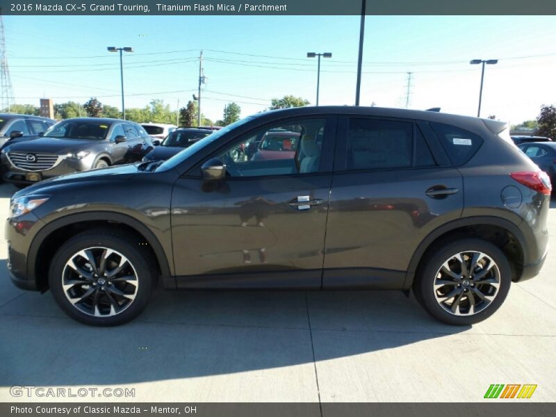 Titanium Flash Mica / Parchment 2016 Mazda CX-5 Grand Touring