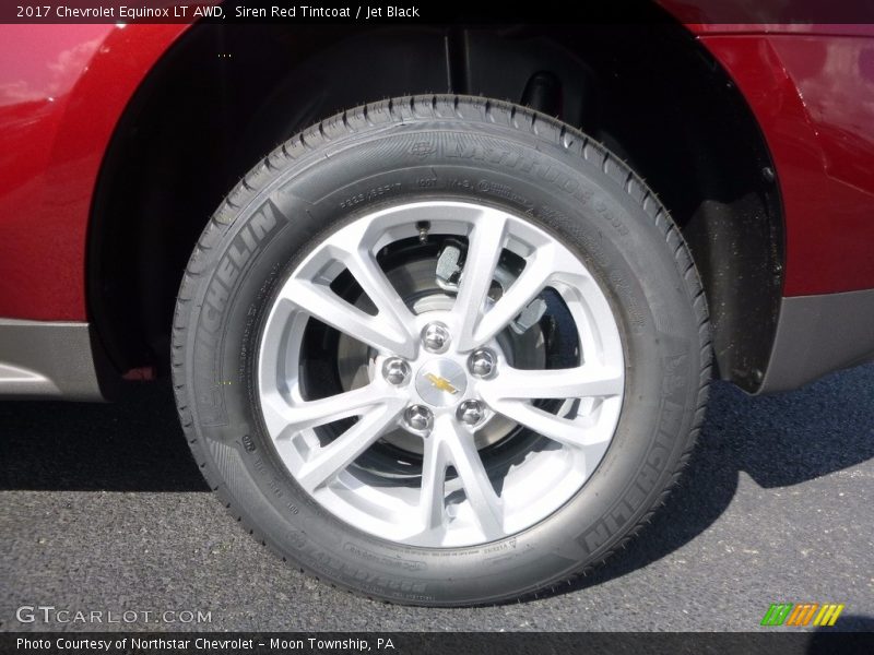 Siren Red Tintcoat / Jet Black 2017 Chevrolet Equinox LT AWD