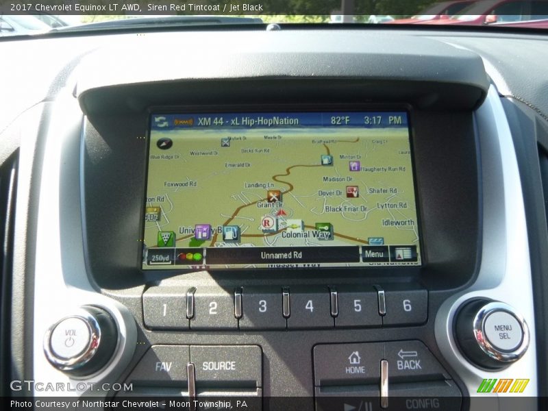 Siren Red Tintcoat / Jet Black 2017 Chevrolet Equinox LT AWD