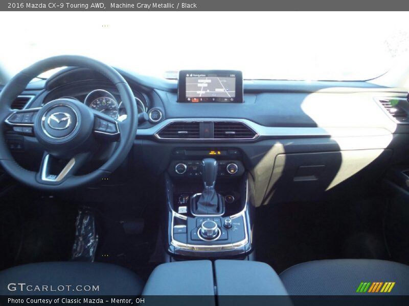 Machine Gray Metallic / Black 2016 Mazda CX-9 Touring AWD