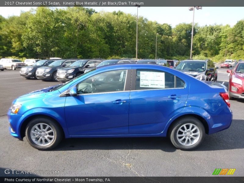 Kinetic Blue Metallic / Jet Black/Dark Titanium 2017 Chevrolet Sonic LT Sedan