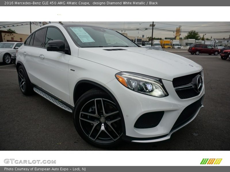 designo Diamond White Metallic / Black 2016 Mercedes-Benz GLE 450 AMG 4Matic Coupe