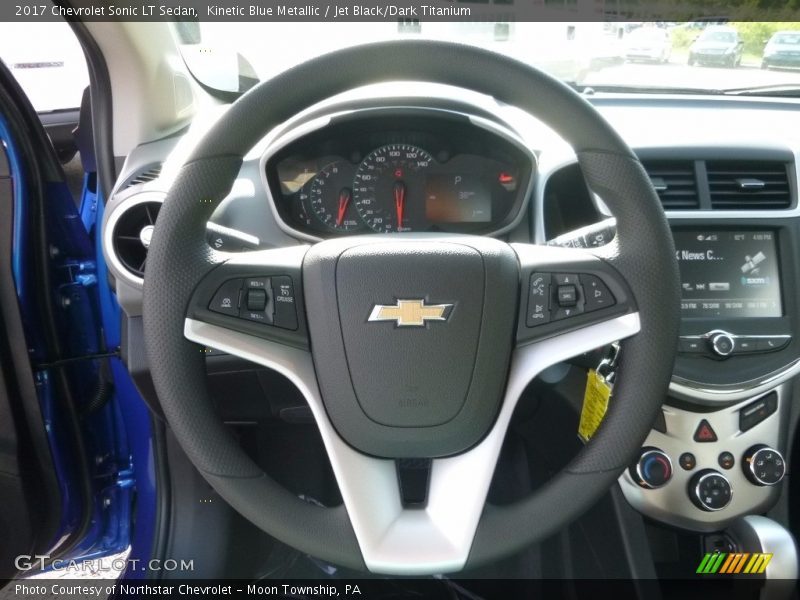 Kinetic Blue Metallic / Jet Black/Dark Titanium 2017 Chevrolet Sonic LT Sedan