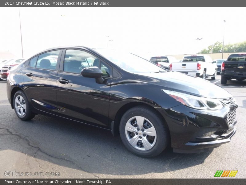 Mosaic Black Metallic / Jet Black 2017 Chevrolet Cruze LS