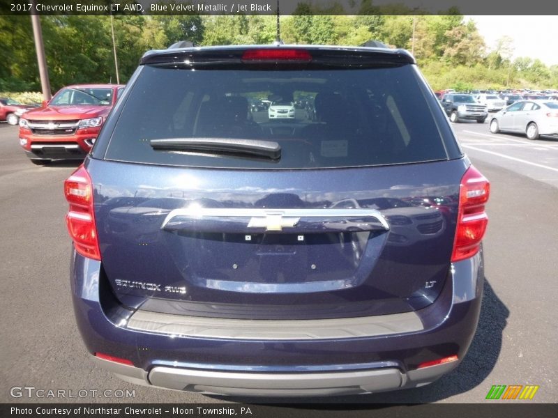 Blue Velvet Metallic / Jet Black 2017 Chevrolet Equinox LT AWD