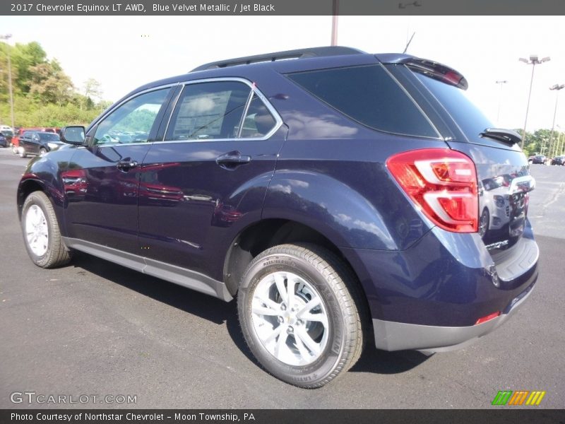 Blue Velvet Metallic / Jet Black 2017 Chevrolet Equinox LT AWD