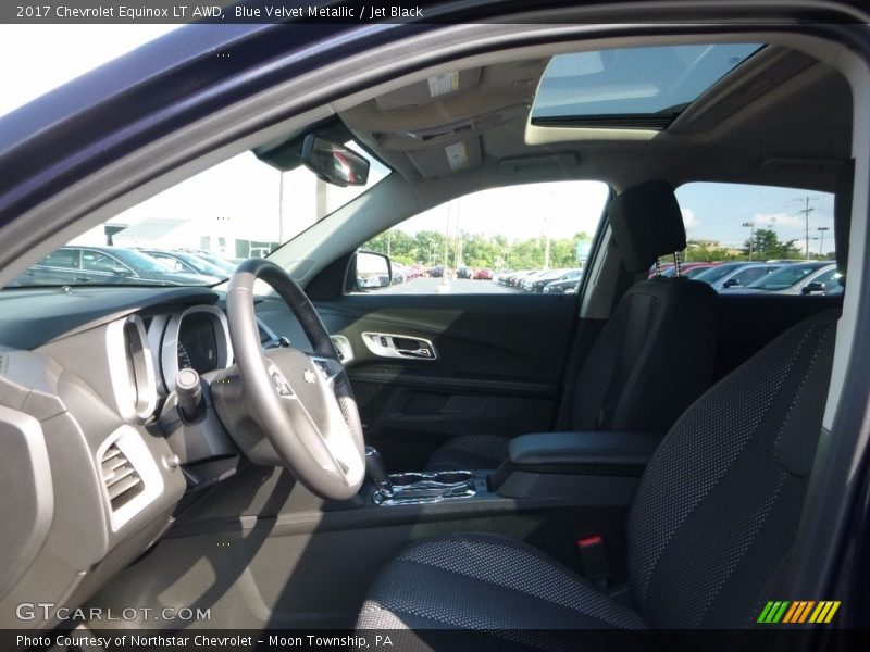 Blue Velvet Metallic / Jet Black 2017 Chevrolet Equinox LT AWD