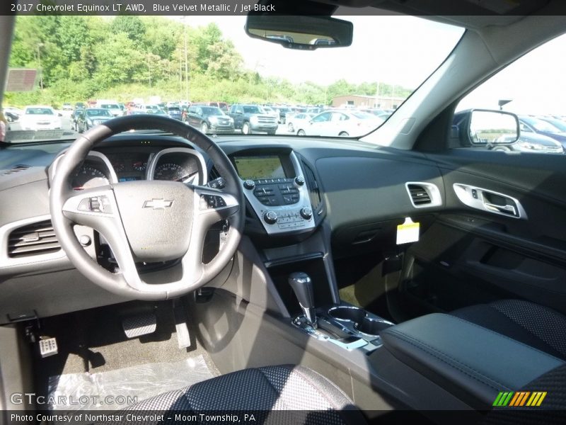 Blue Velvet Metallic / Jet Black 2017 Chevrolet Equinox LT AWD