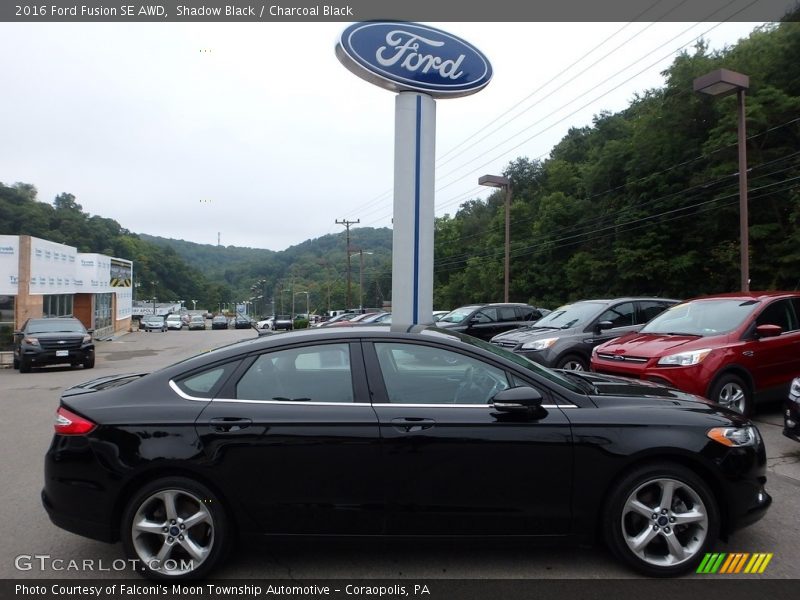 Shadow Black / Charcoal Black 2016 Ford Fusion SE AWD