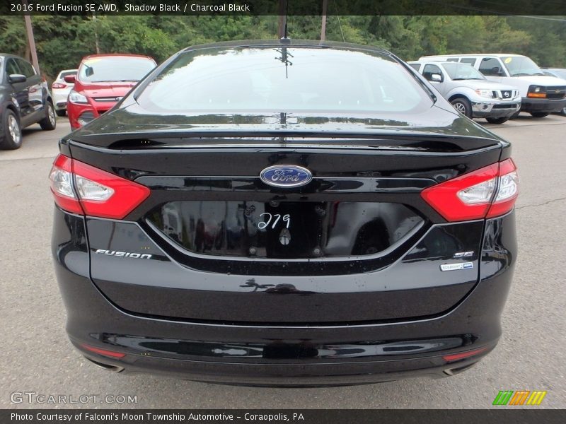 Shadow Black / Charcoal Black 2016 Ford Fusion SE AWD