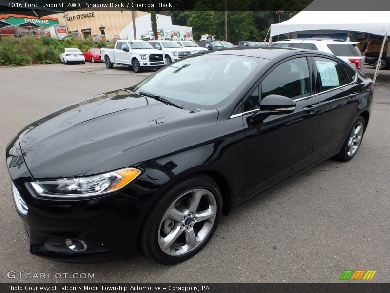 Shadow Black / Charcoal Black 2016 Ford Fusion SE AWD