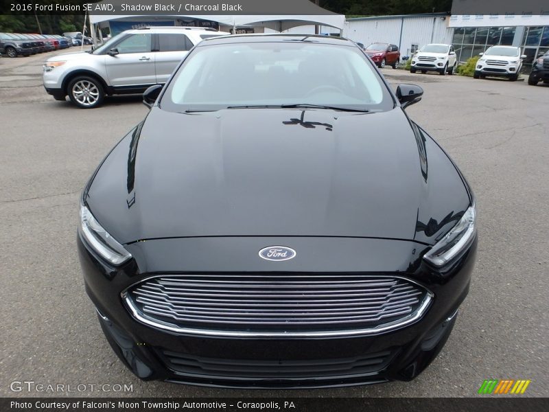 Shadow Black / Charcoal Black 2016 Ford Fusion SE AWD