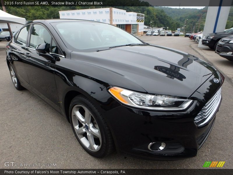 Shadow Black / Charcoal Black 2016 Ford Fusion SE AWD