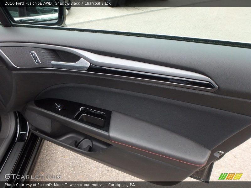 Shadow Black / Charcoal Black 2016 Ford Fusion SE AWD