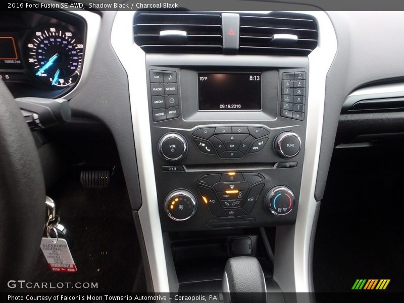 Shadow Black / Charcoal Black 2016 Ford Fusion SE AWD