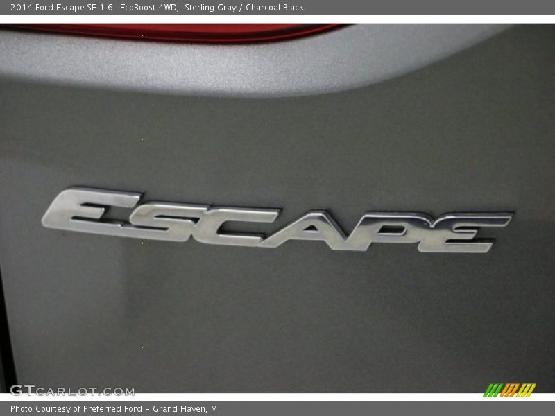 Sterling Gray / Charcoal Black 2014 Ford Escape SE 1.6L EcoBoost 4WD