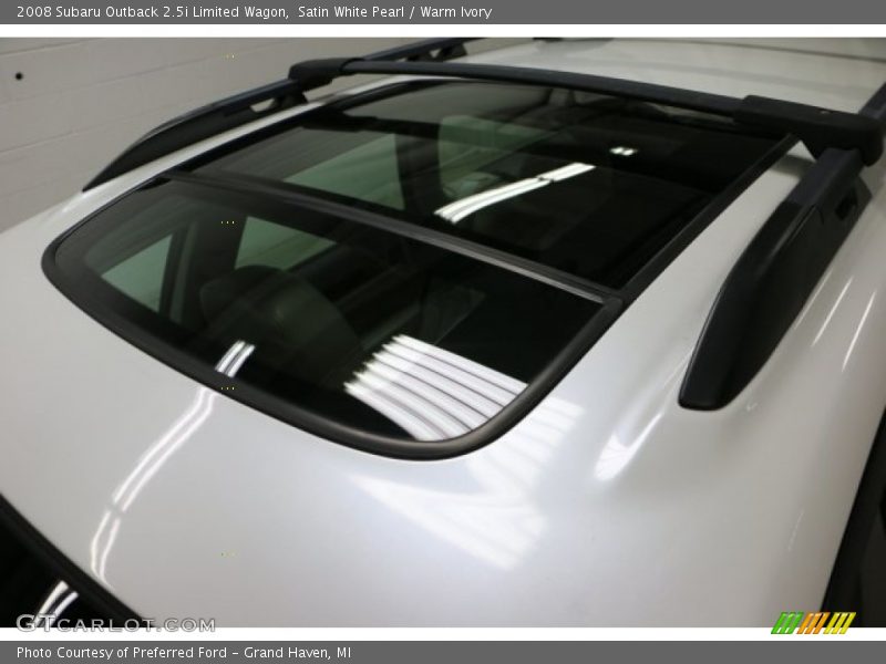 Satin White Pearl / Warm Ivory 2008 Subaru Outback 2.5i Limited Wagon