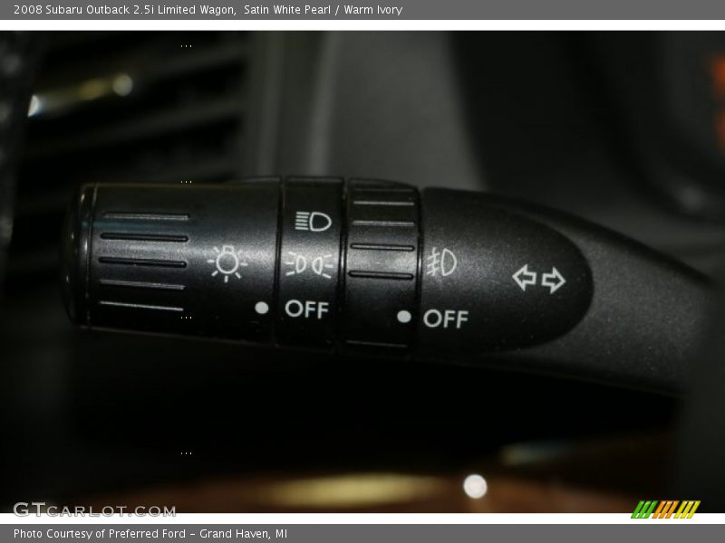 Satin White Pearl / Warm Ivory 2008 Subaru Outback 2.5i Limited Wagon