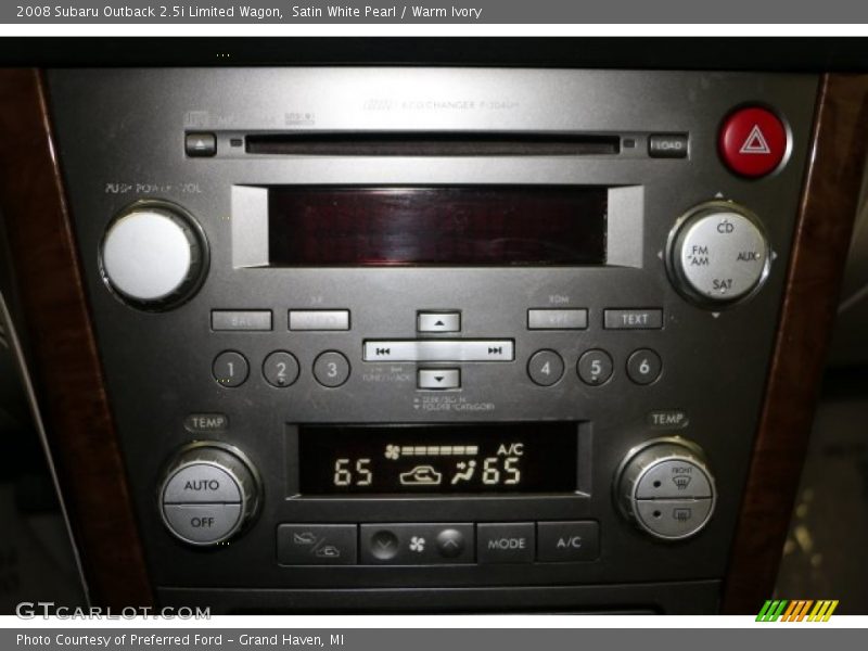Satin White Pearl / Warm Ivory 2008 Subaru Outback 2.5i Limited Wagon