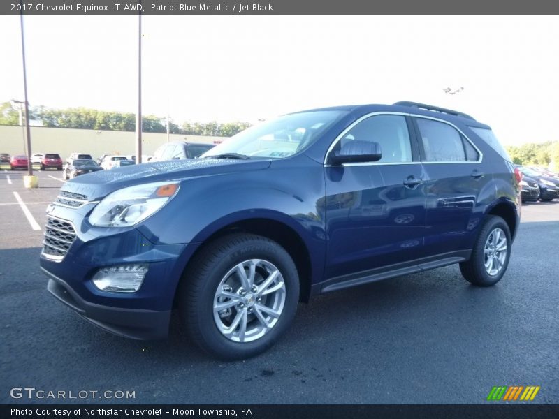 Patriot Blue Metallic / Jet Black 2017 Chevrolet Equinox LT AWD