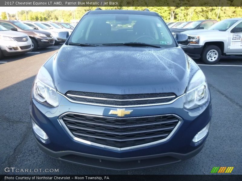 Patriot Blue Metallic / Jet Black 2017 Chevrolet Equinox LT AWD