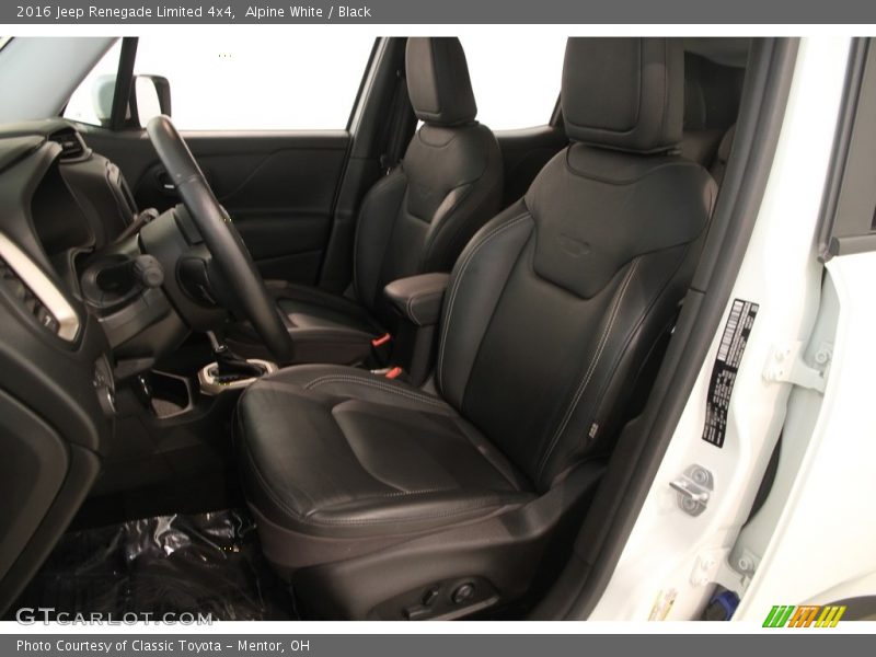Alpine White / Black 2016 Jeep Renegade Limited 4x4
