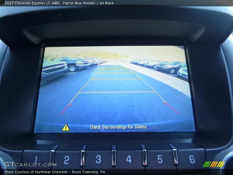 Patriot Blue Metallic / Jet Black 2017 Chevrolet Equinox LT AWD