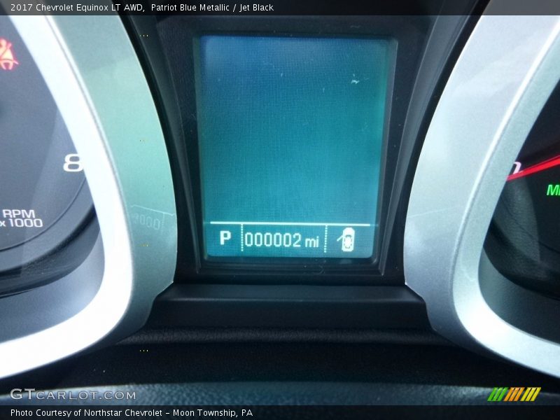 Patriot Blue Metallic / Jet Black 2017 Chevrolet Equinox LT AWD