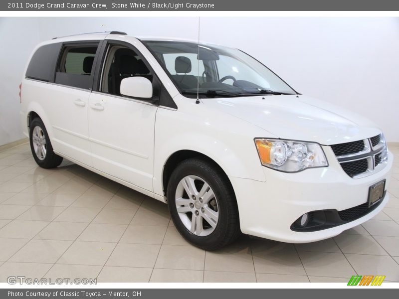 Stone White / Black/Light Graystone 2011 Dodge Grand Caravan Crew