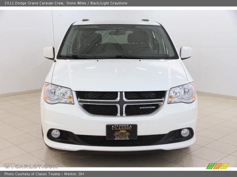 Stone White / Black/Light Graystone 2011 Dodge Grand Caravan Crew