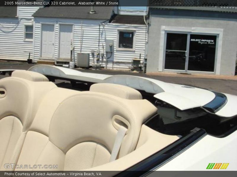 Alabaster White / Stone 2005 Mercedes-Benz CLK 320 Cabriolet