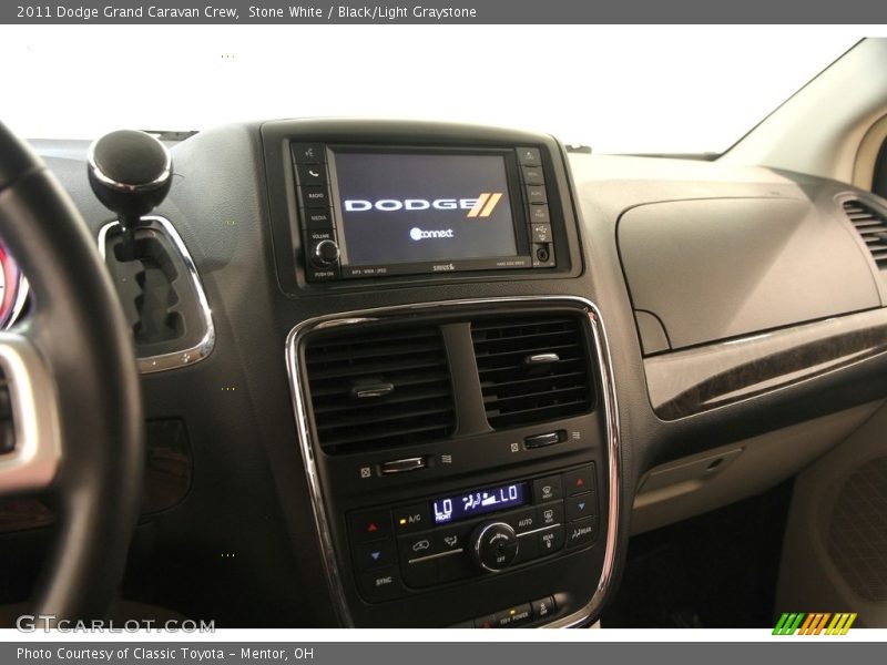 Stone White / Black/Light Graystone 2011 Dodge Grand Caravan Crew