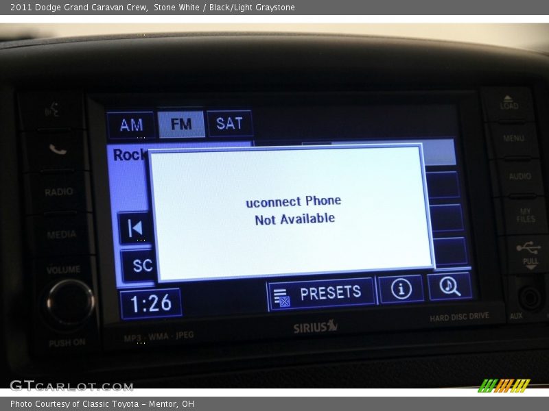 Stone White / Black/Light Graystone 2011 Dodge Grand Caravan Crew