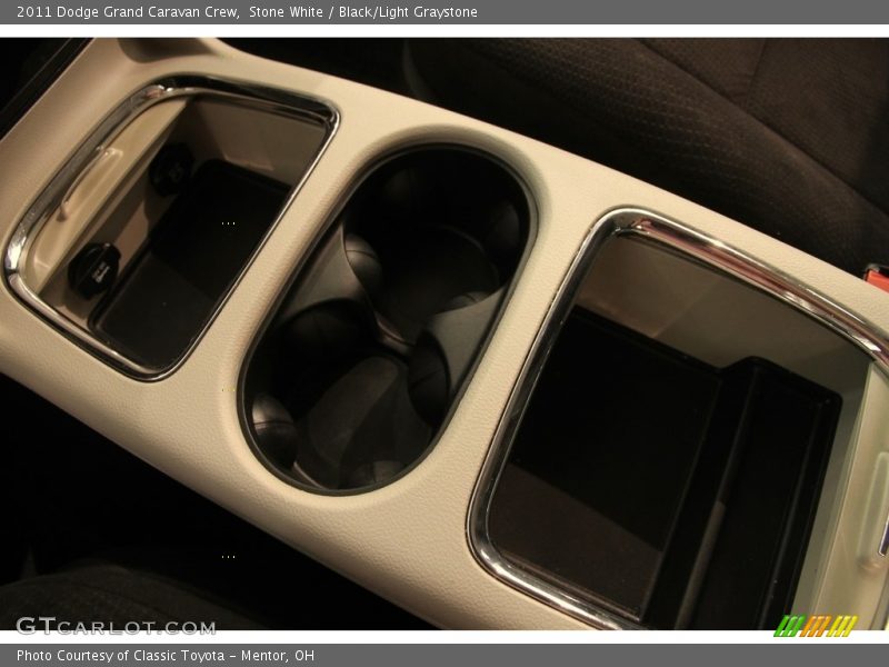 Stone White / Black/Light Graystone 2011 Dodge Grand Caravan Crew