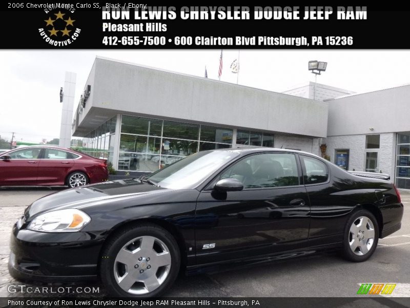 Black / Ebony 2006 Chevrolet Monte Carlo SS