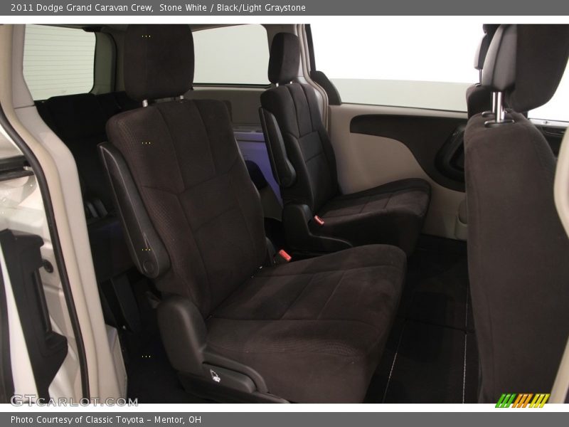 Stone White / Black/Light Graystone 2011 Dodge Grand Caravan Crew