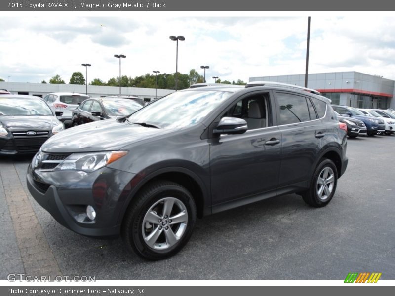 Magnetic Gray Metallic / Black 2015 Toyota RAV4 XLE