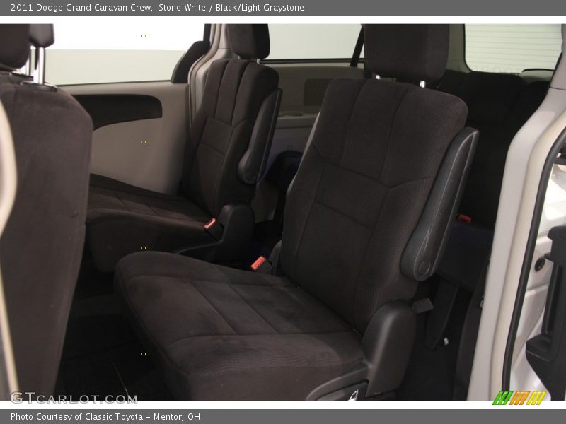 Stone White / Black/Light Graystone 2011 Dodge Grand Caravan Crew