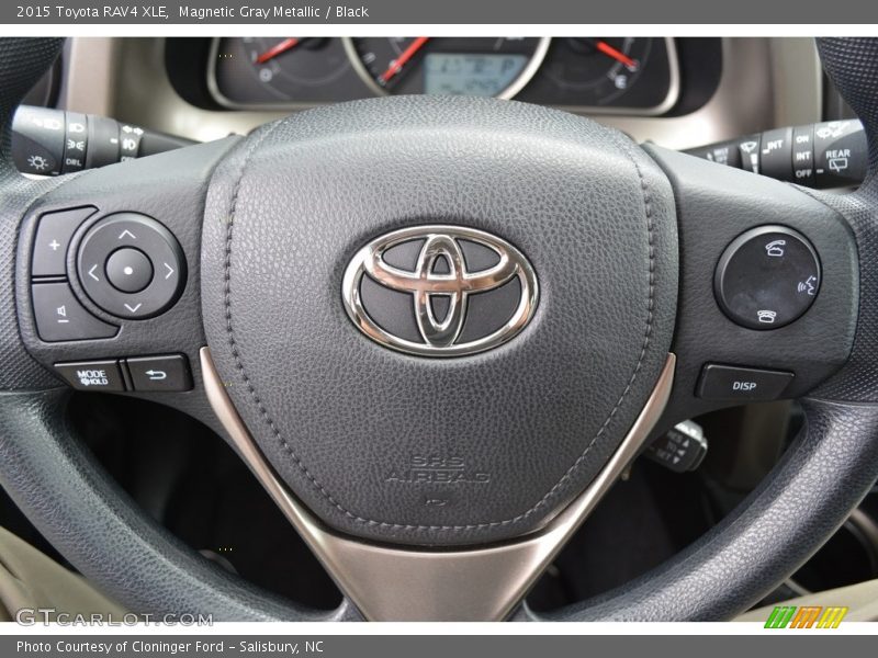 Magnetic Gray Metallic / Black 2015 Toyota RAV4 XLE