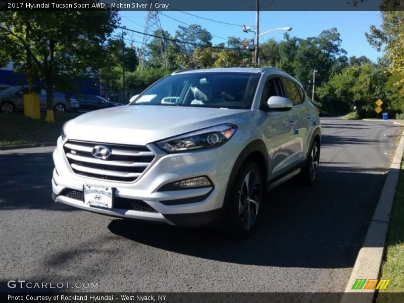 Molten Silver / Gray 2017 Hyundai Tucson Sport AWD