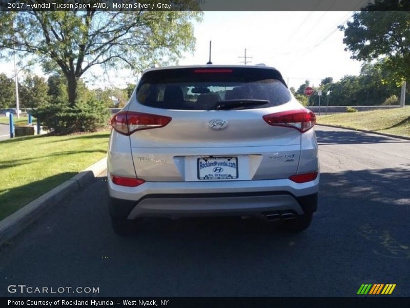 Molten Silver / Gray 2017 Hyundai Tucson Sport AWD