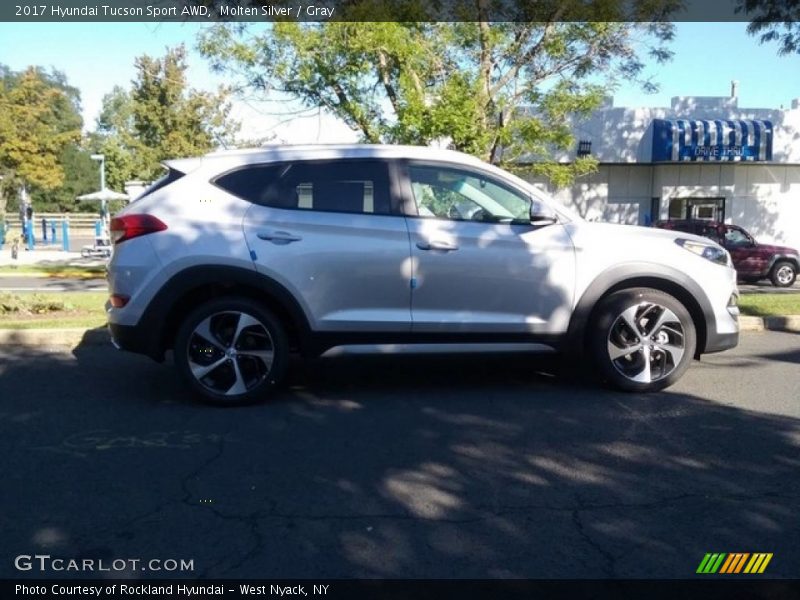 Molten Silver / Gray 2017 Hyundai Tucson Sport AWD