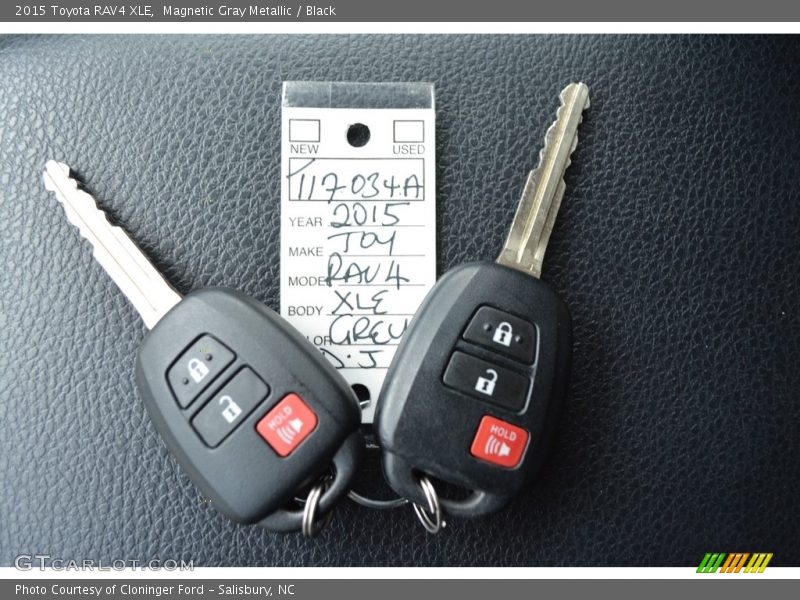 Magnetic Gray Metallic / Black 2015 Toyota RAV4 XLE