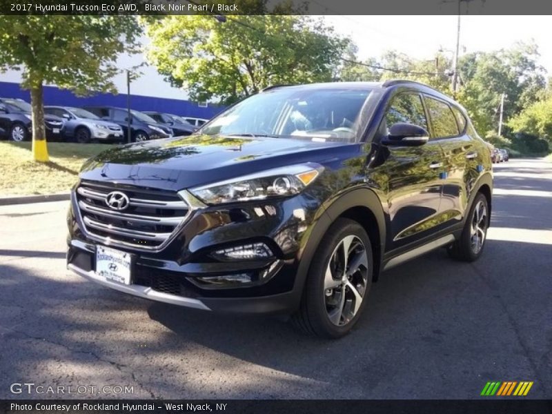 Black Noir Pearl / Black 2017 Hyundai Tucson Eco AWD